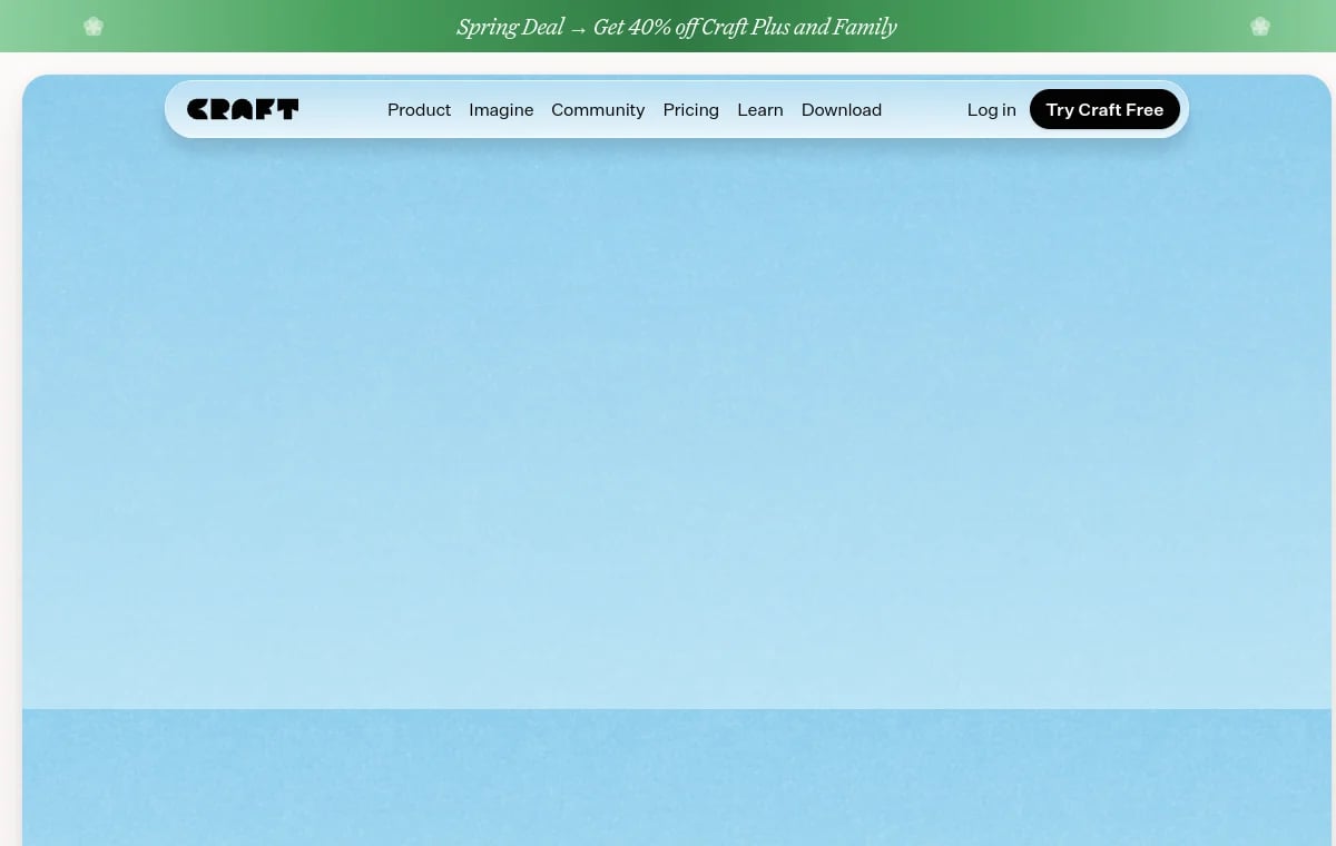Craft Docs screenshot
