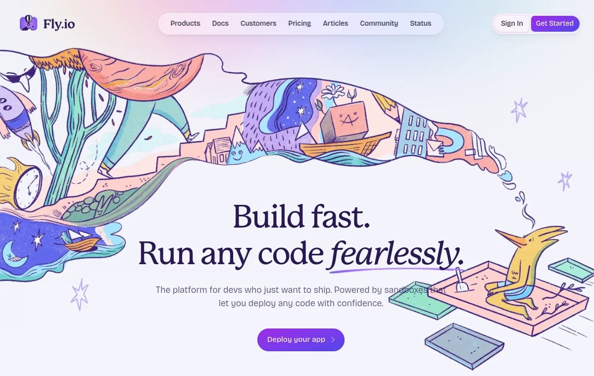 Fly.io screenshot