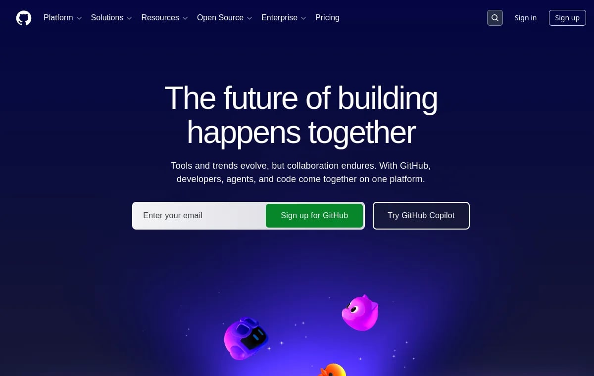 GitHub screenshot