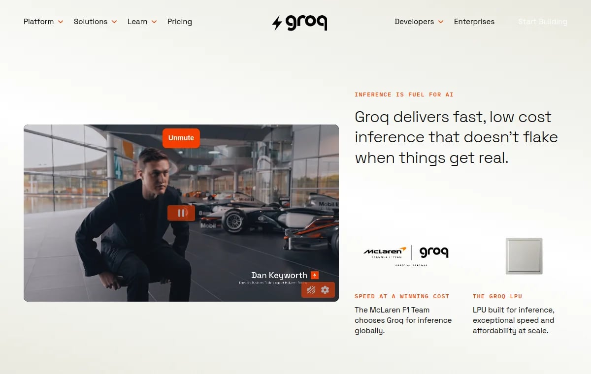 Groq screenshot