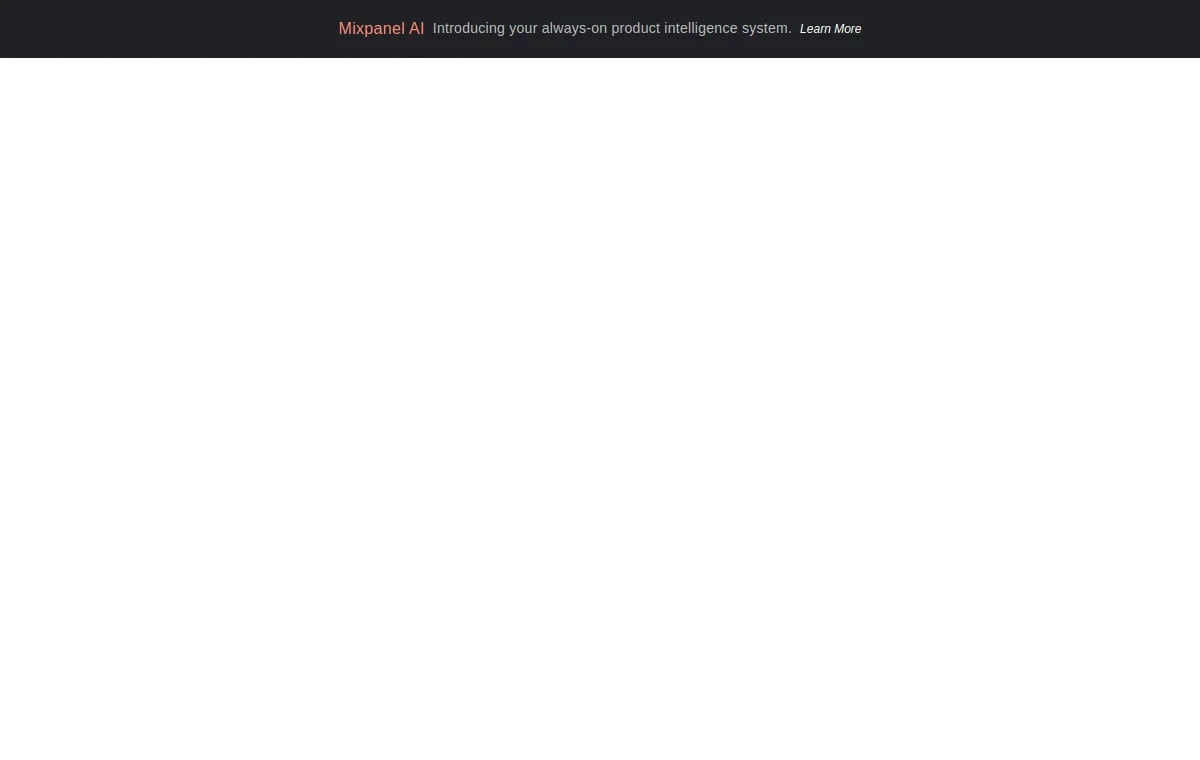 Mixpanel screenshot