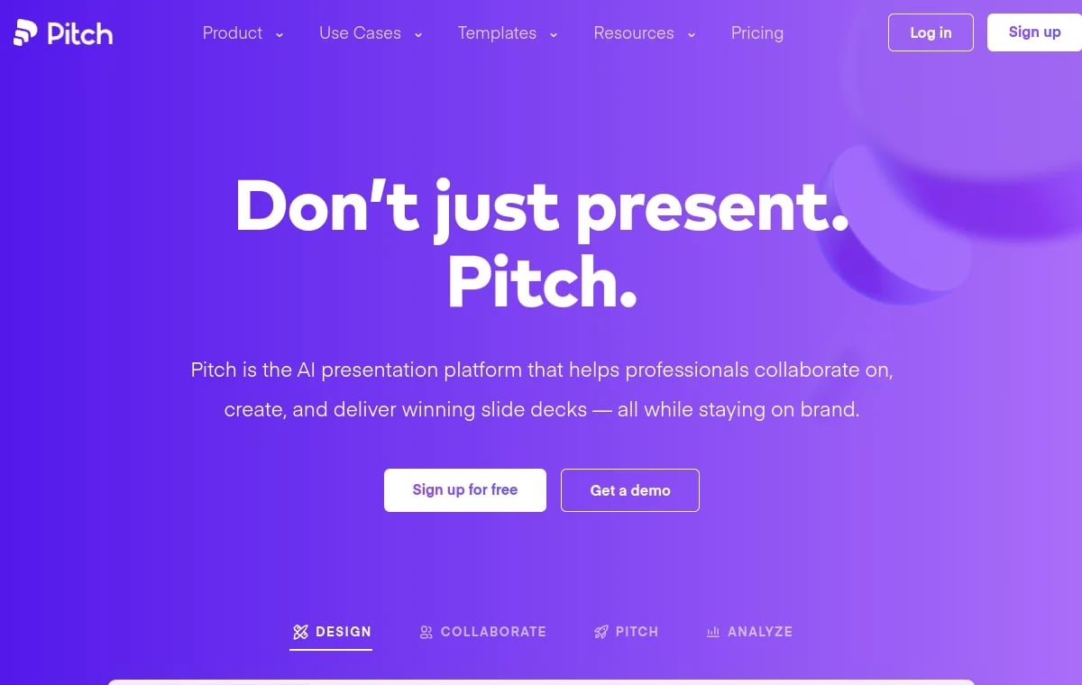 Pitch screenshot