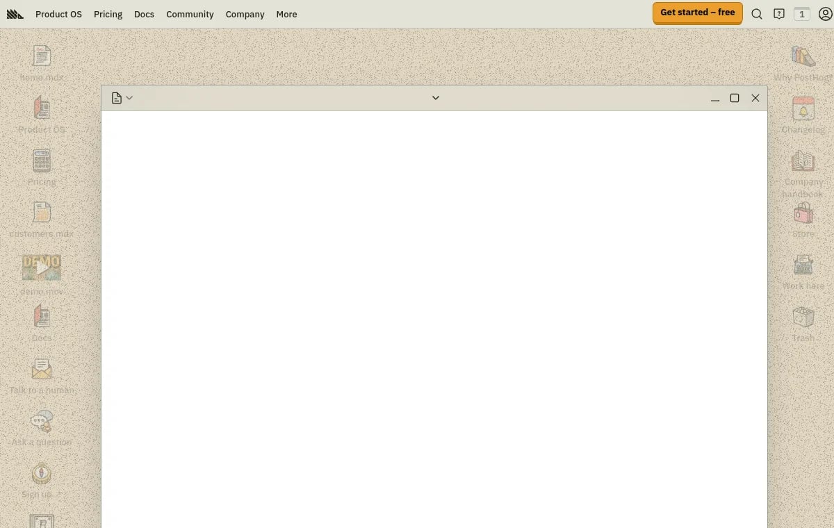 PostHog screenshot