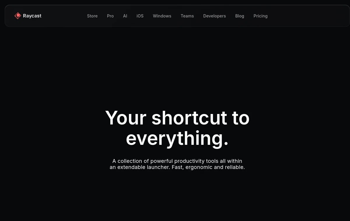 Raycast screenshot