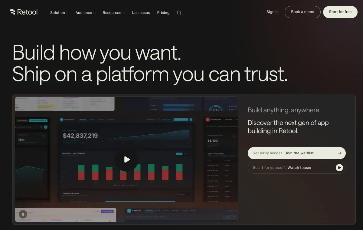 Retool screenshot