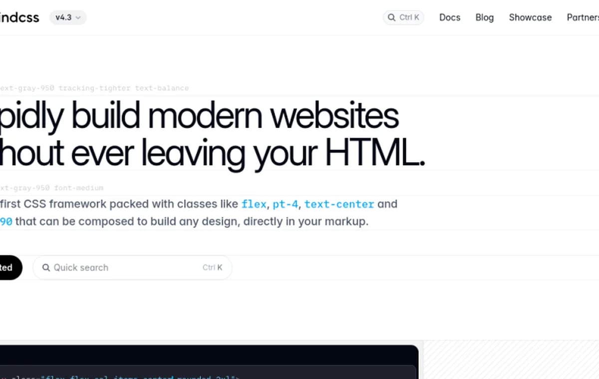 Tailwind DESIGN.md template screenshot