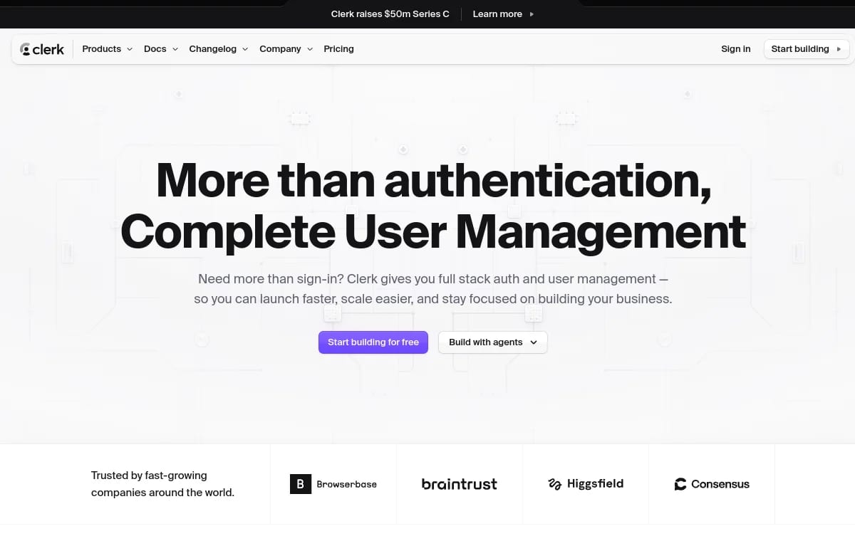Clerk screenshot
