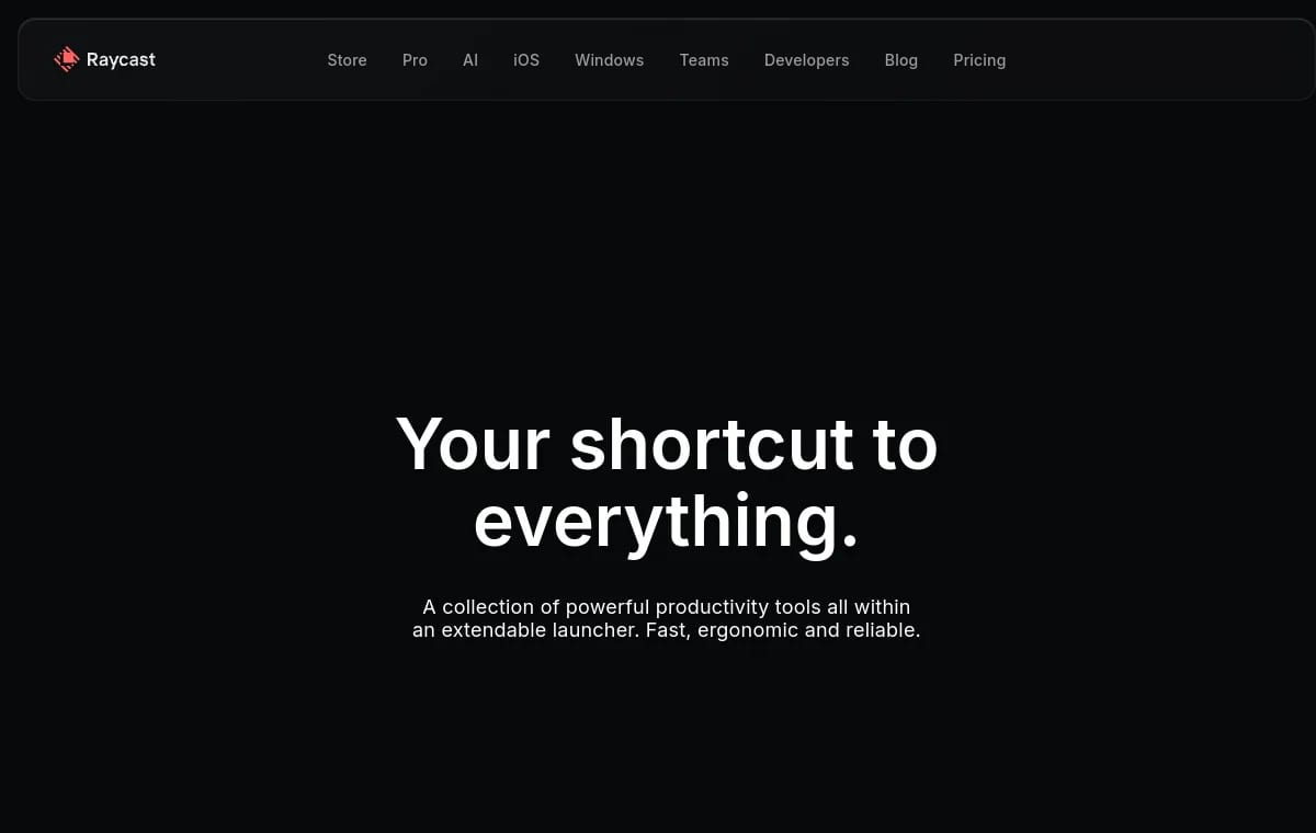 Raycast screenshot
