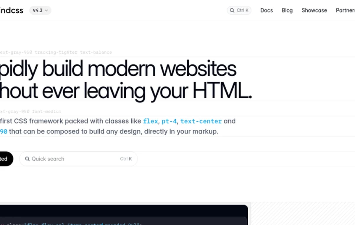 Tailwind DESIGN.md template screenshot