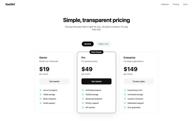 Pricing Page DESIGN.md