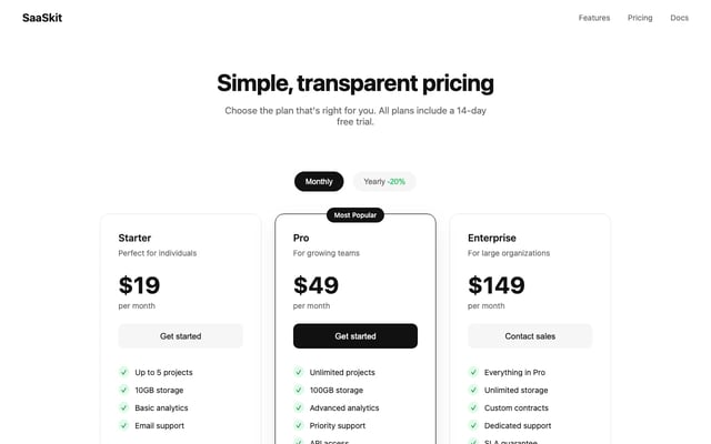 Pricing Page DESIGN.md